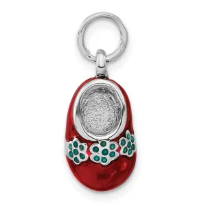 Sterling Silver Enameled Shoe Charm