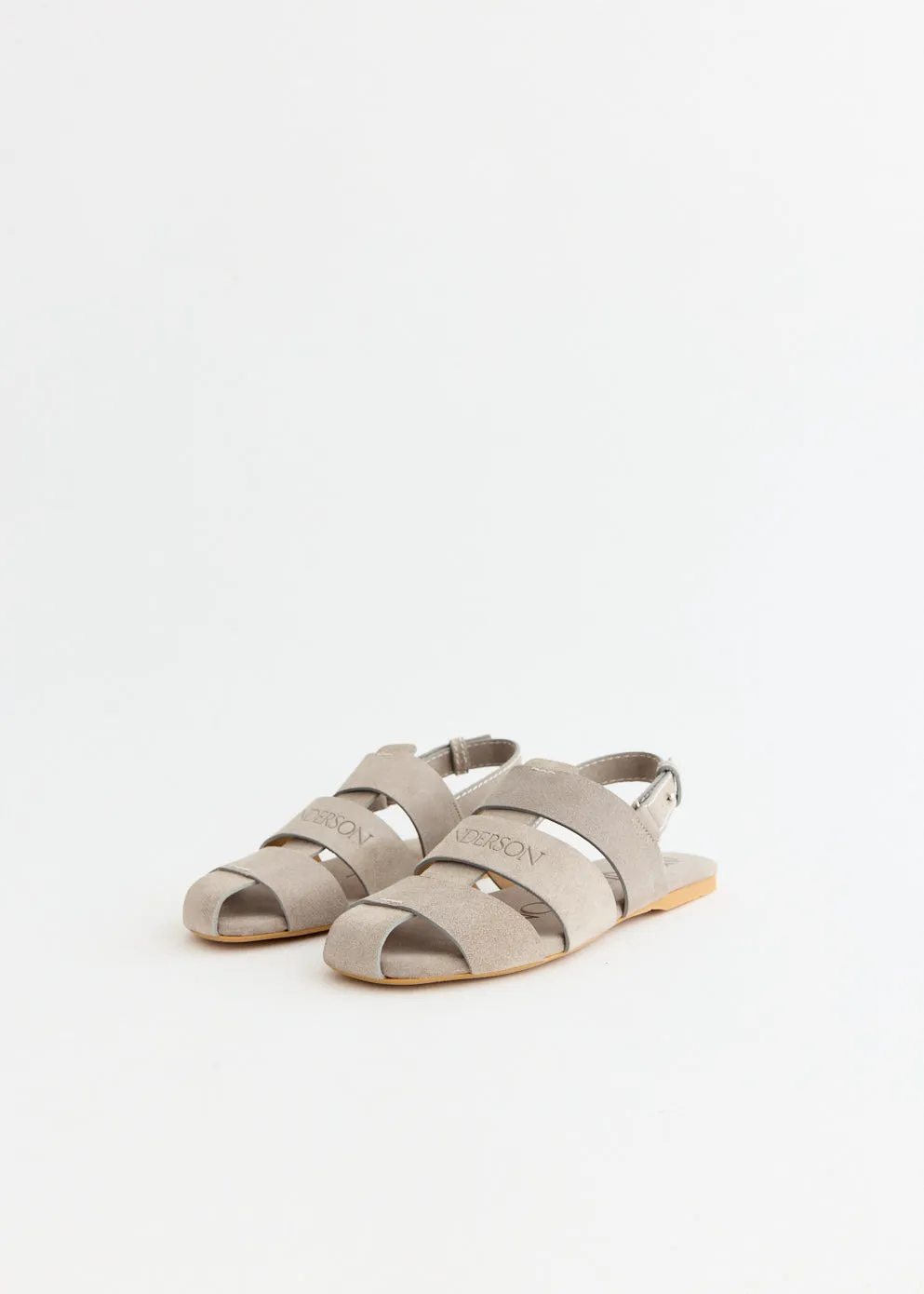 Stripe Flat Sandals