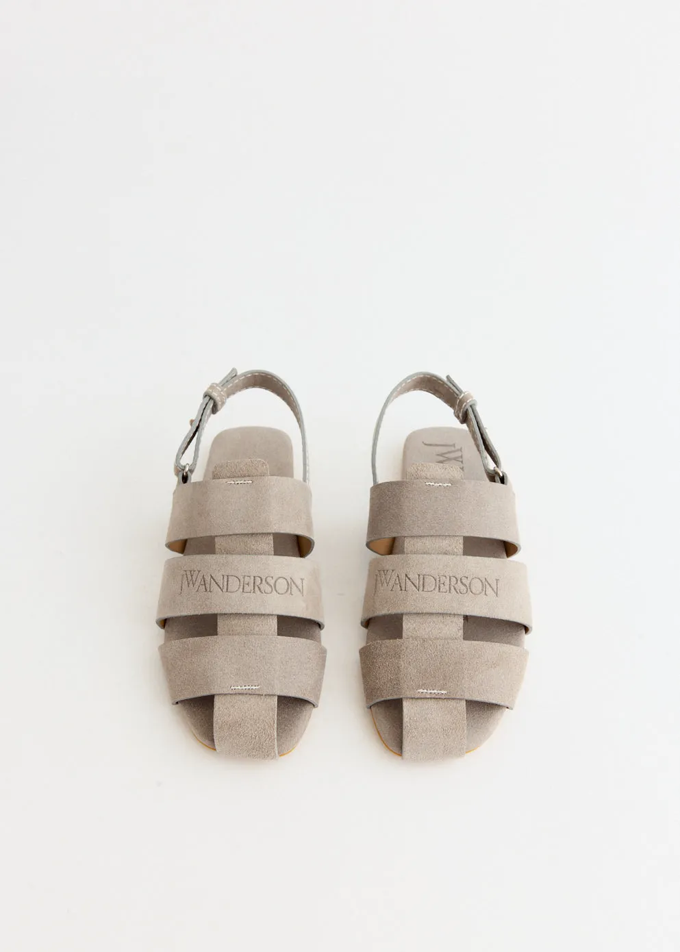 Stripe Flat Sandals