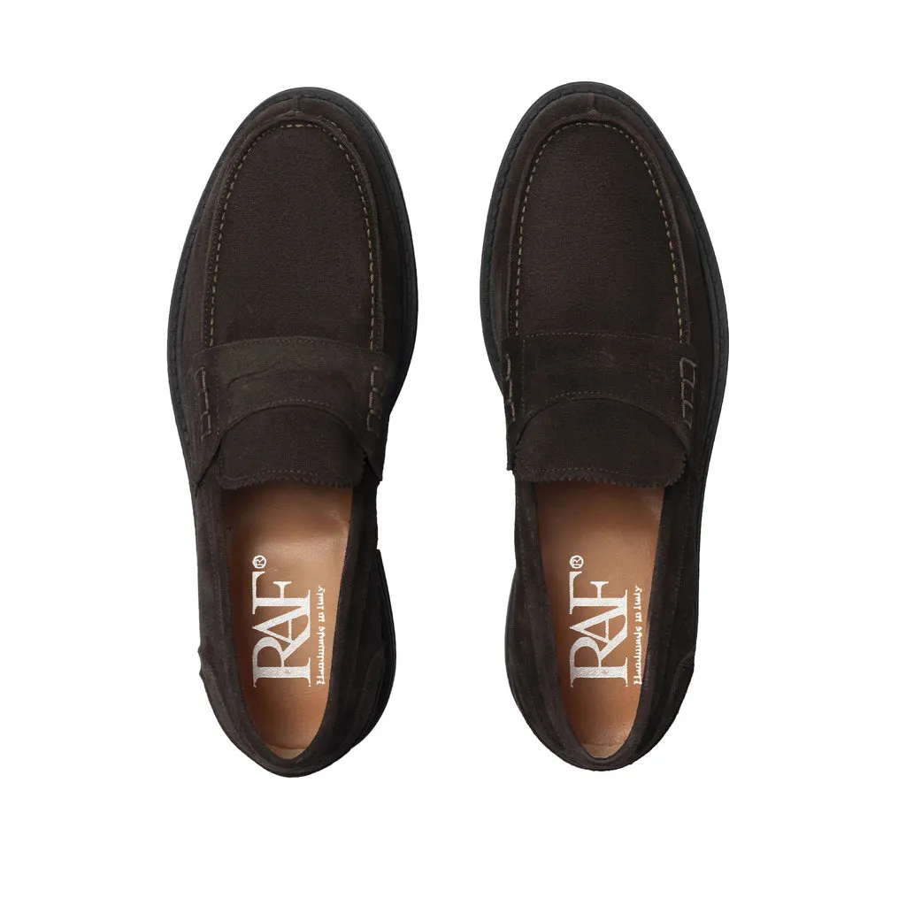 Suede Loafers - Dark Brown