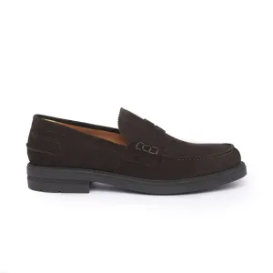 Suede Loafers - Dark Brown