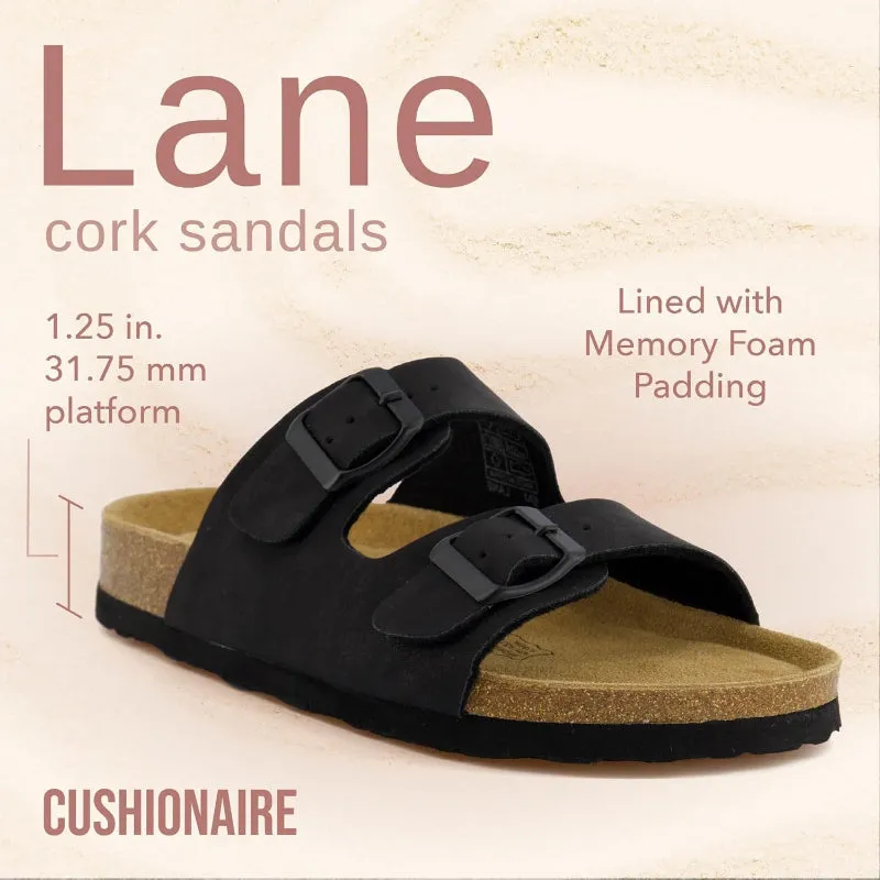 Supportive Cork Footbed Sandals With EVA Base And Buckle Strap