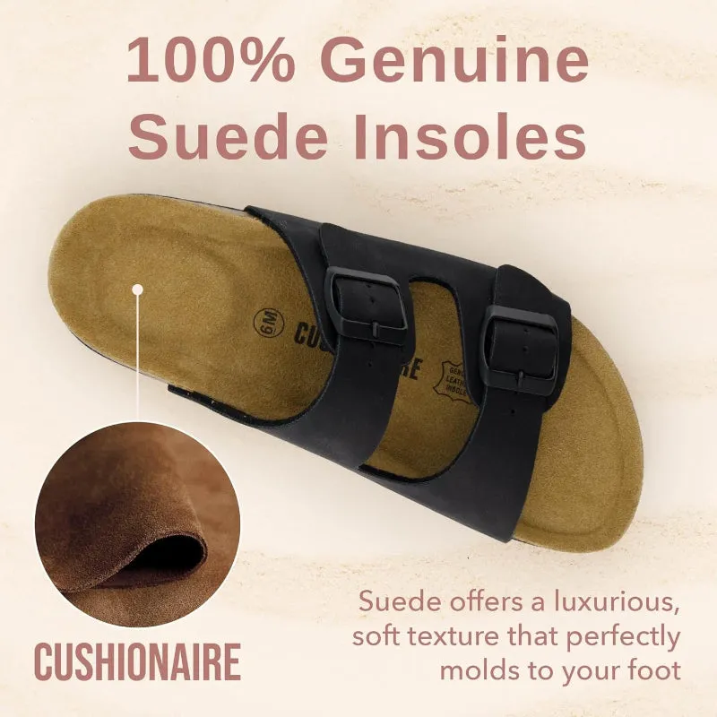 Supportive Cork Footbed Sandals With EVA Base And Buckle Strap