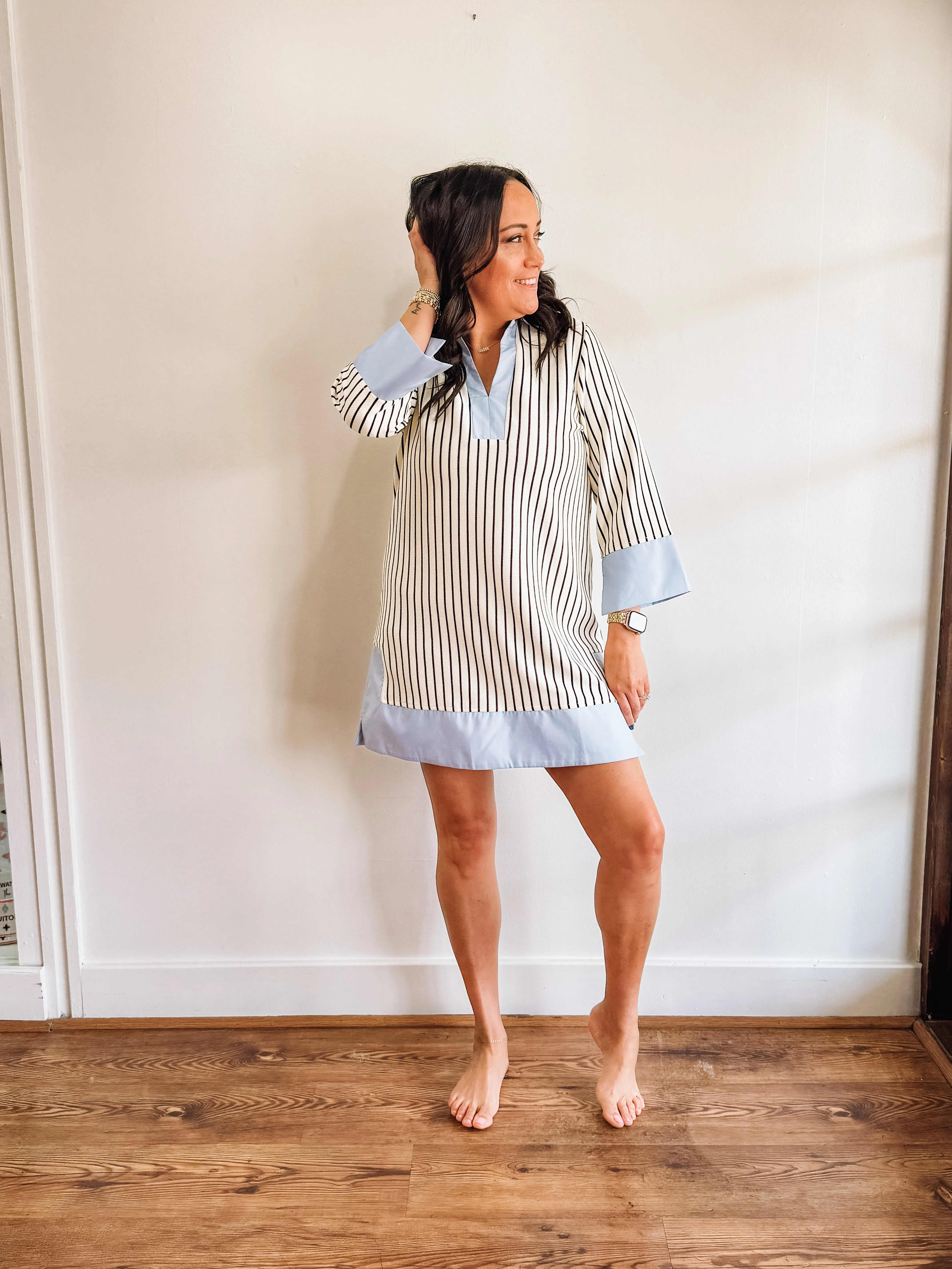 Textured Shift Dress