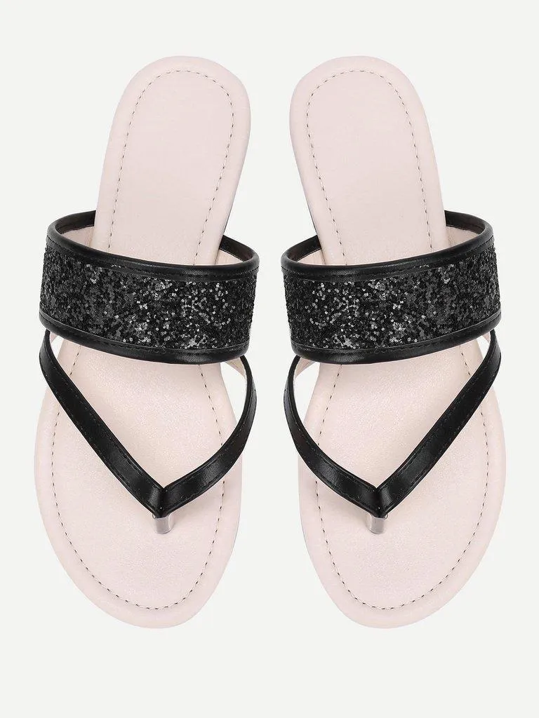 Toe Post PU Flat Sandals