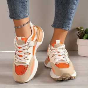 Trainer Bella™ | Women's Chunky Trainers | Breathable Mesh, Lace-Up Design & Cushioned Support