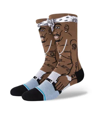 Tupac Shakur Resurrected Light Cushion Crew Black