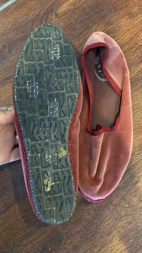 Velvet Slip On Flats