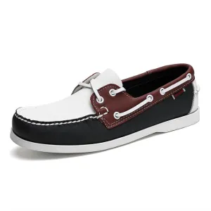 WalkEasy Herren Leder Peas Schuhe mit Farbabstimmung