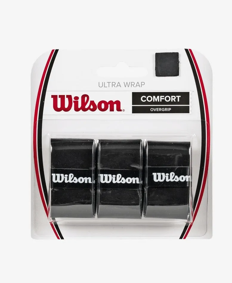 WILSON ULTRA WRAP OVERGRIP 3 PK BK