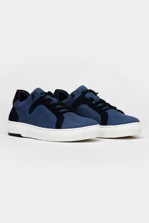 Wimbledon Leather Trainers in Blue