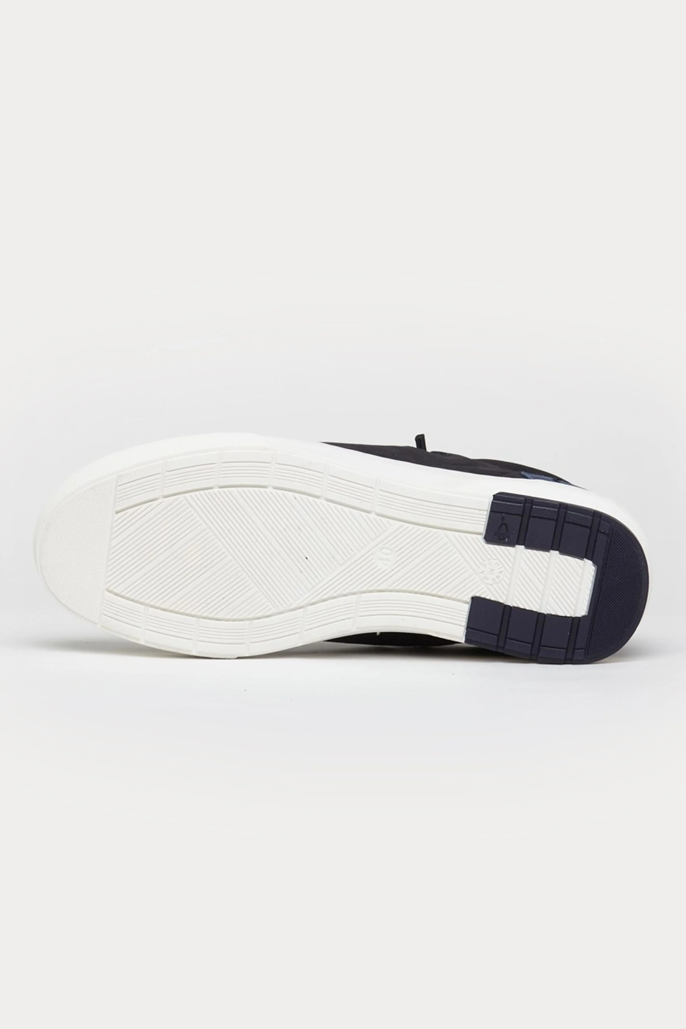 Wimbledon Leather Trainers in Navy