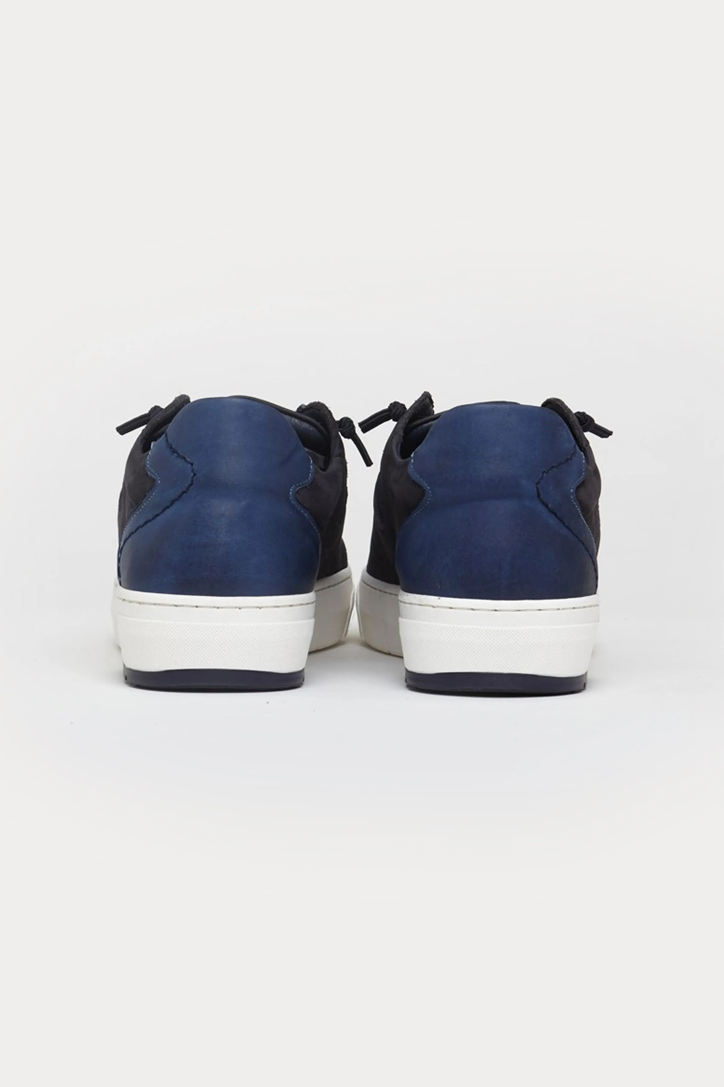 Wimbledon Leather Trainers in Navy