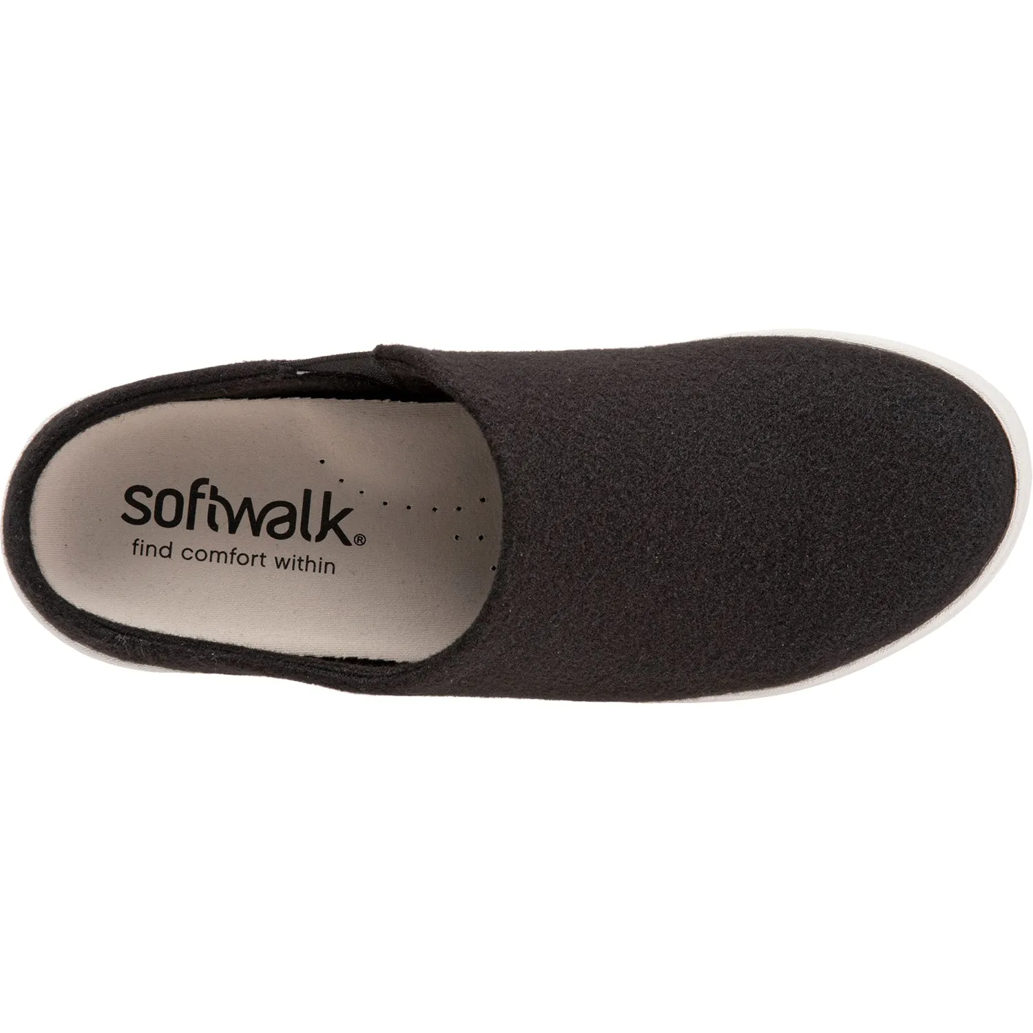 Women's SoftWalk Auburn Black Felt