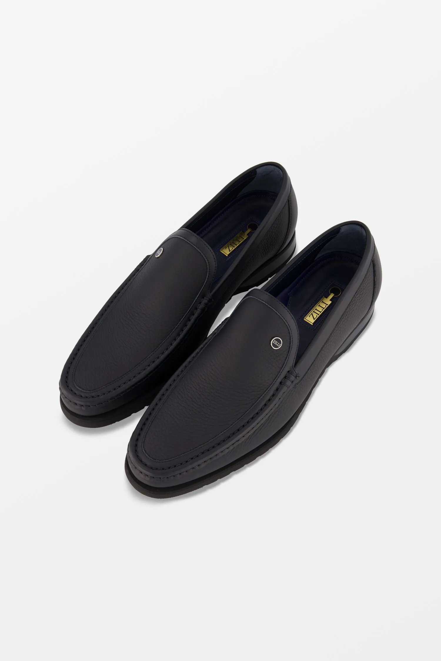Zilli Black Boston Loafers